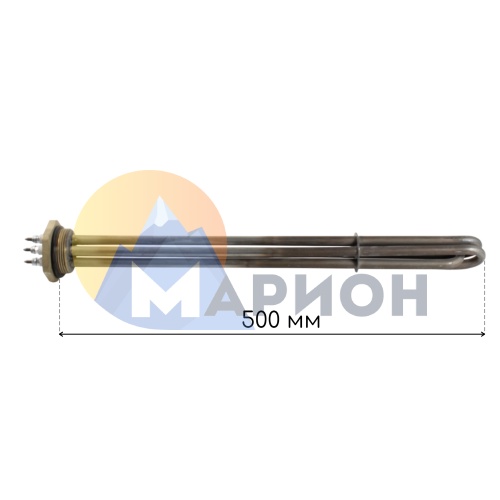 Блок ТЭН 3,0кВт для масла (500мм) G2" (3*тэн 100 А 13/1,0 Z) 220/380В